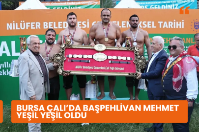Bursa Çalı’da başpehlivan Mehmet Yeşil Yeşil oldu