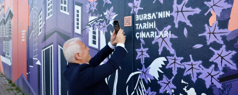 Bursa’nın turizm haritası duvarlarda canlanıyor