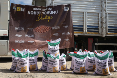 Konya az su isteyen ürünleri yaygınlaştırıyor... Yüzde 50 hibeli nohut tohumları dağıtılıyor