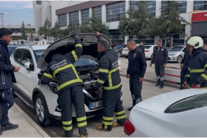 Adıyaman’da hastane otoparkında korkutan anlar