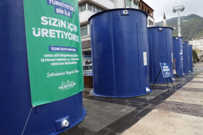 Ordu'da kırsal mahallelere fiberglas depo desteği