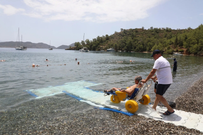 Muğla’da engelsiz deniz keyfi